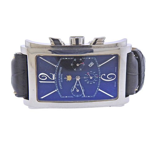 Cuervo Y Sobrinos Prominente Cronografo Automatic Watch 
