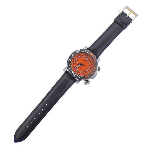 Seiko Automatic Orange Dial Diver's Watch