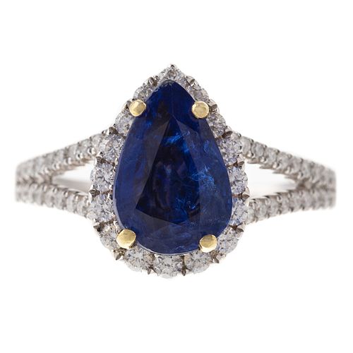 An Impressive GIA Unheated Kashmir Sapphire Ring
