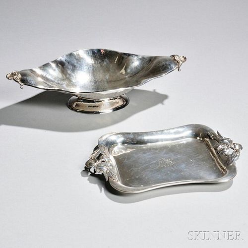 Two Pieces of Continental .800 Silver Tableware