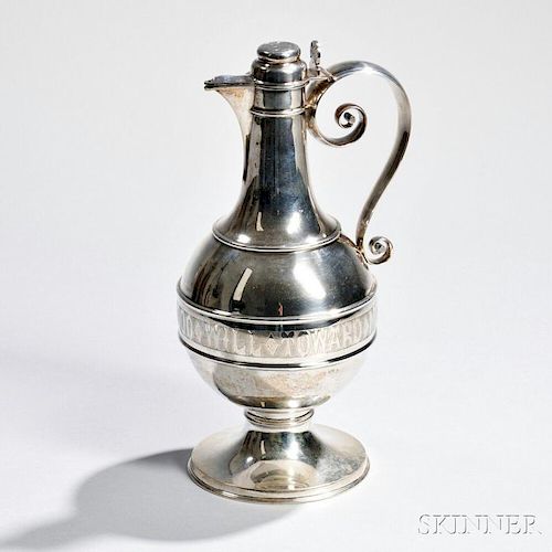 Cooper & Fisher Coin Silver Flagon