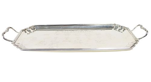 Buccellati Sterling Silver Tray 25.75 ozt.