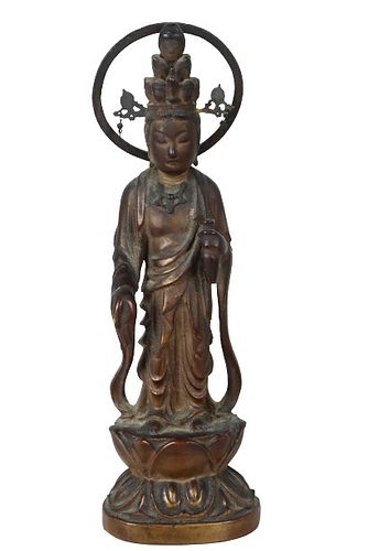 Chinese Carved and Giltwood Figure