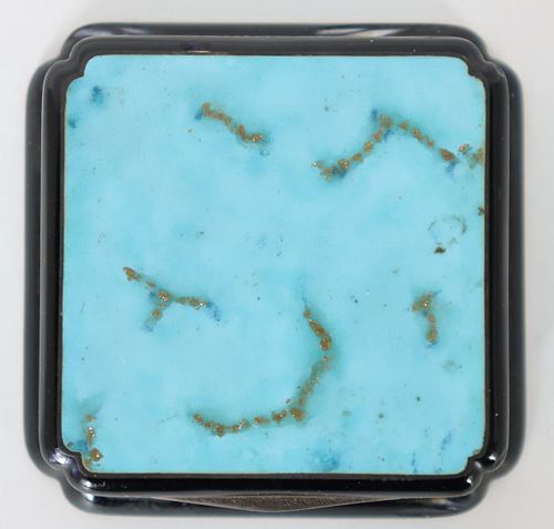 Sterling Silver and Turquoise Snuff Box