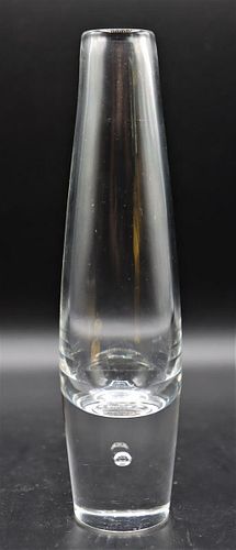 Signed Steuben Glass Tear Drop Bud Vase