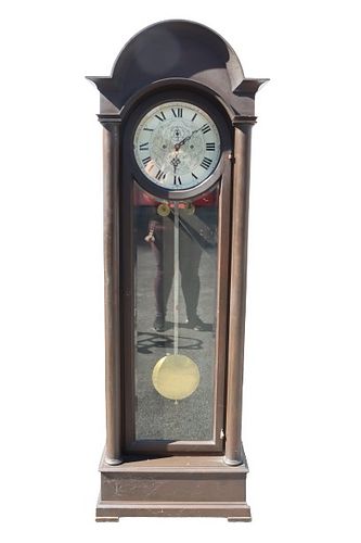 Antique Roundtop Grandfather Clock