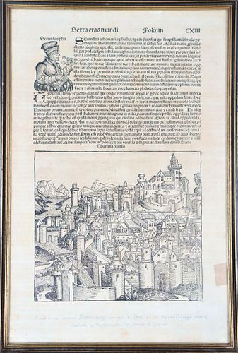A Nuremberg Chronicle Leaf 1493