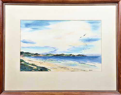 Miller McDaniel (1913 - 1988) Cali, Watercolor