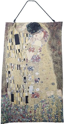 Jacquard Wall Hanging, 'The Kiss', Gustav Klimt