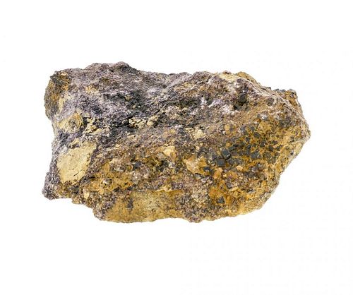 A Blue John boulder Maximum dimensions 240mm x 180mm x 105mm high, 4,943gms. Natural rock - sold as