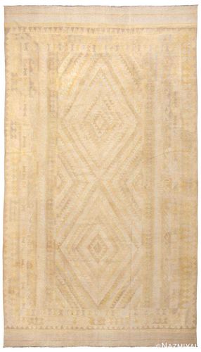 ANTIQUE COTTON INDIAN DHURRIE RUG. 16 ft 9 in x 9 ft 4 in (5.11 m x 2.84 m)