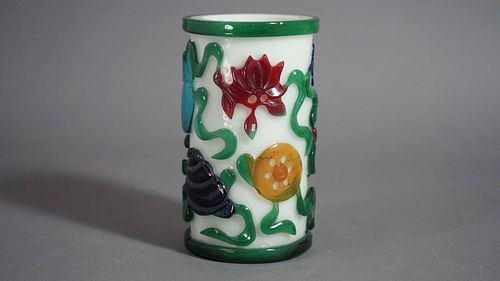 Six-Color Overlay Peking Glass Bitong