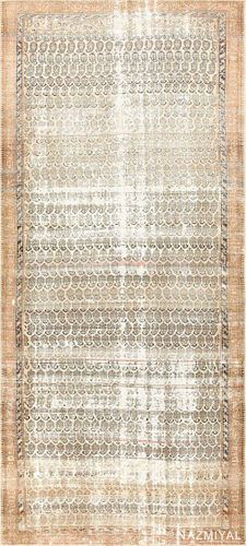 ANTIQUE SHABBY CHIC MALAYER RUG. 12 ft 9 in x 5 ft 8 in (3.89 m x 1.73 m)