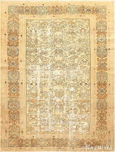 ANTIQUE PERSIAN BIBIKABAD SHABBY CHIC RUG 9 ft 3 in x 6 ft 10 in (2.82 m x 2.08 m)
