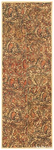 ANTIQUE PERSIAN SENNEH RUG. 4 ft 5 in x 1 ft 7 in (1.35 m x 0.48 m )