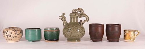 Group Asian Ceramic Table Articles