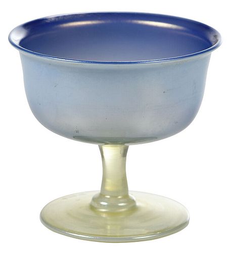 Tiffany Favrile Stemmed Art Glass Vase