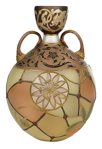 Mt. Washington Royal Flemish Glass Vase