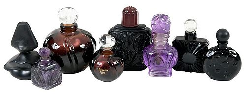 Eight Miniature Perfume Bottles