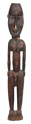 Papua New Guinea Large Carved Wood Figure