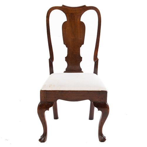 George III Queen Anne Mahogany Side Chair