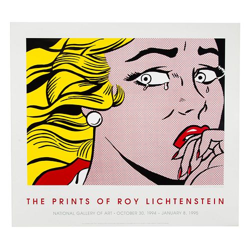 Roy Lichtenstein. "Crying Girl," serigraph