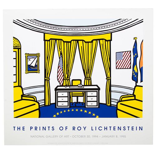 Roy Lichtenstein. "Oval Office," serigraph