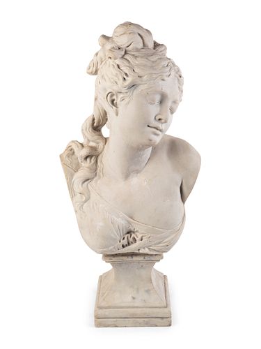After Albert Ernest Carrier-Belleuse
(French, 19th Century)
Bust of a Maiden