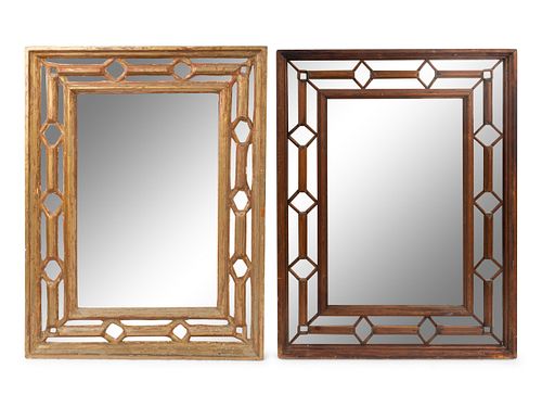 Two Similar Italian Neoclassical Style Rectangular Mirrors
Height 24 x width 18 inches.