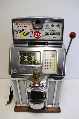 Jennings 25 Cent Star Chief Slot Machine
