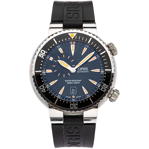 ORIS AQUIS DIVERS CHRONOGRAPH WATCH IN STEEL REF. 7609  Movement: automatic