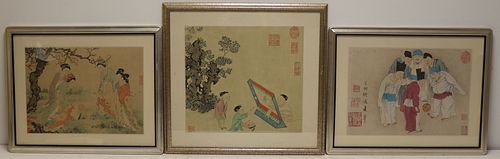 (3) Asian Paintings of Game Playing.