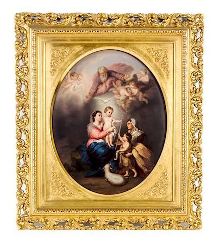 * A Berlin (K.P.M.) Porcelain Plaque Height 16 1/2 x width 13 inches.