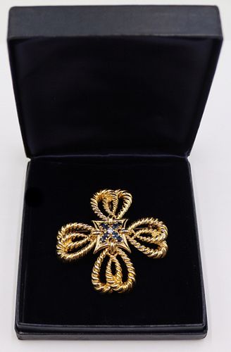 JEWELRY. Tiffany & Co. 18kt Gold, Sapphire and