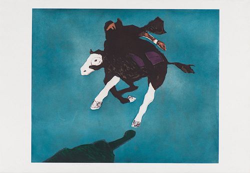 Fritz Scholder  Galloping Indian after Leigh