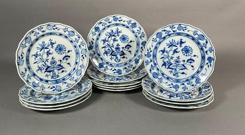 Lot of Meissen Blue Onion Pattern Porcelain Tableware