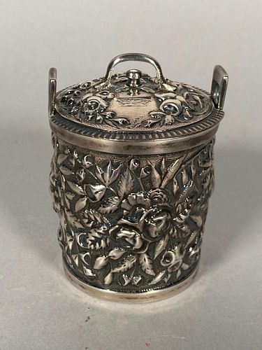 S.Kirk and Son Sterling Repousse Sugar Bucket, c. 1876