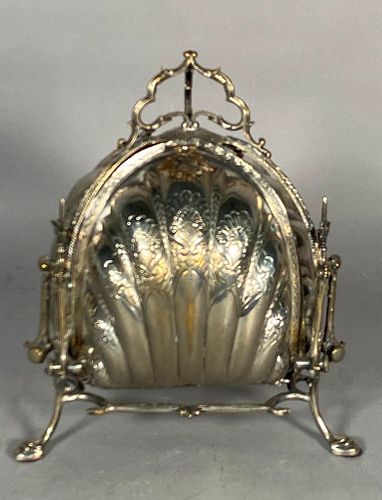 Victorian Silverplate Bun Warmer, 19thc.