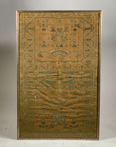 Chinese Ming Dynasty Woven Silk Brocade Panel