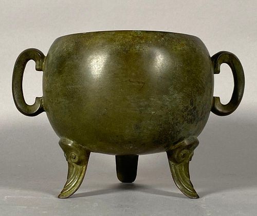 Chinese Bronze Censer, in Xuande Style, 20thc.