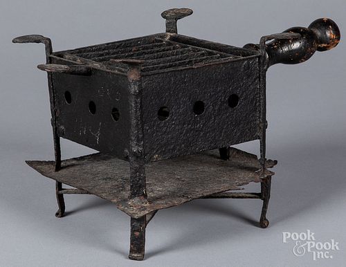 Iron camp stove, 18th c.
