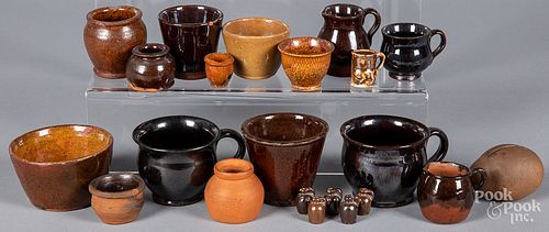 Collection of miniature redware