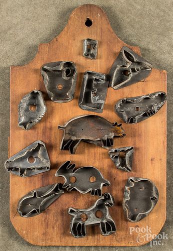 Antique tin cookie cutters