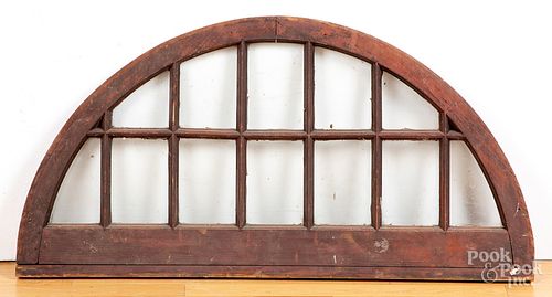 Antique demilune window