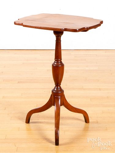 Federal cherry candlestand, 19th c.
