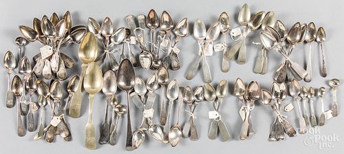 Silver flatware, mostly coin, 39.2 ozt.