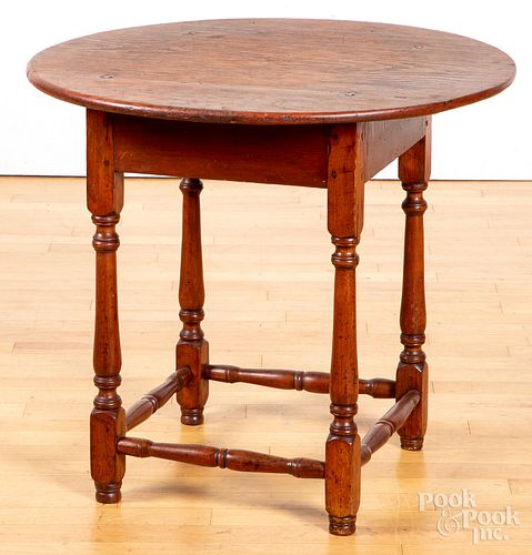 Pine and mixed woods tavern table, 18th c.