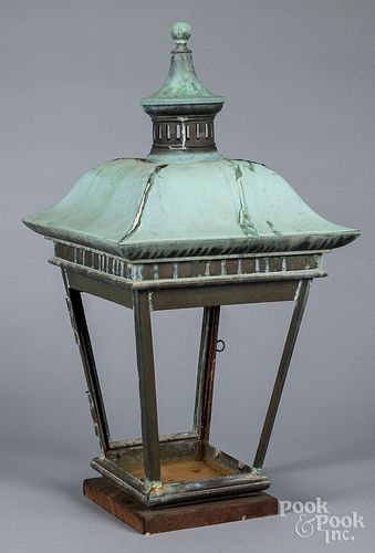 Large copper lantern, early 20th c.,