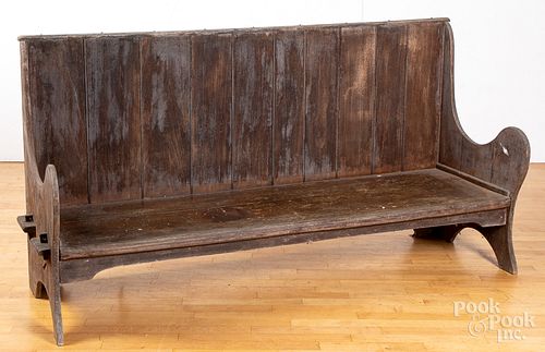 Painted settle bench, ca. 1900