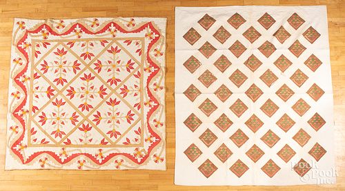 Four pieced quilts, late 19th c.